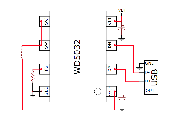 WD5032应用电路